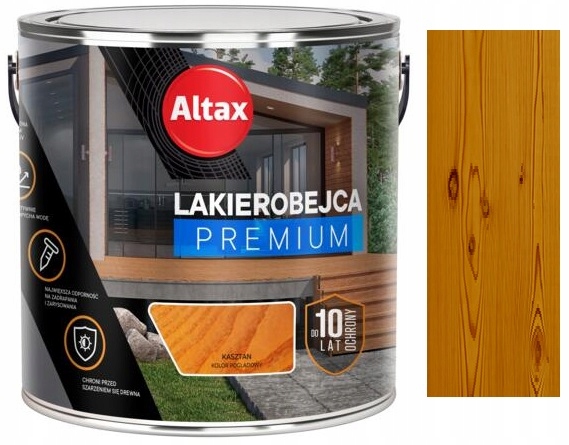 Altax Lakierobejca Premium 10 Lat Ochronna Do Drewna Kasztan 5L