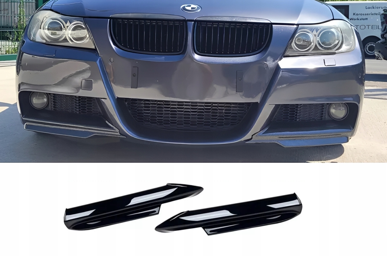 Splitter Flaps Čierny Pre Bmw E90 E91 05-2008 Predliftová Vložka M Balík