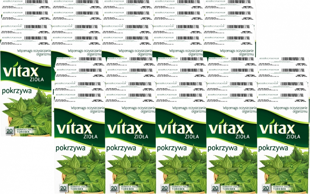 Herbata ziołowa Vitax pokrzywa 20szt 1.5g x40