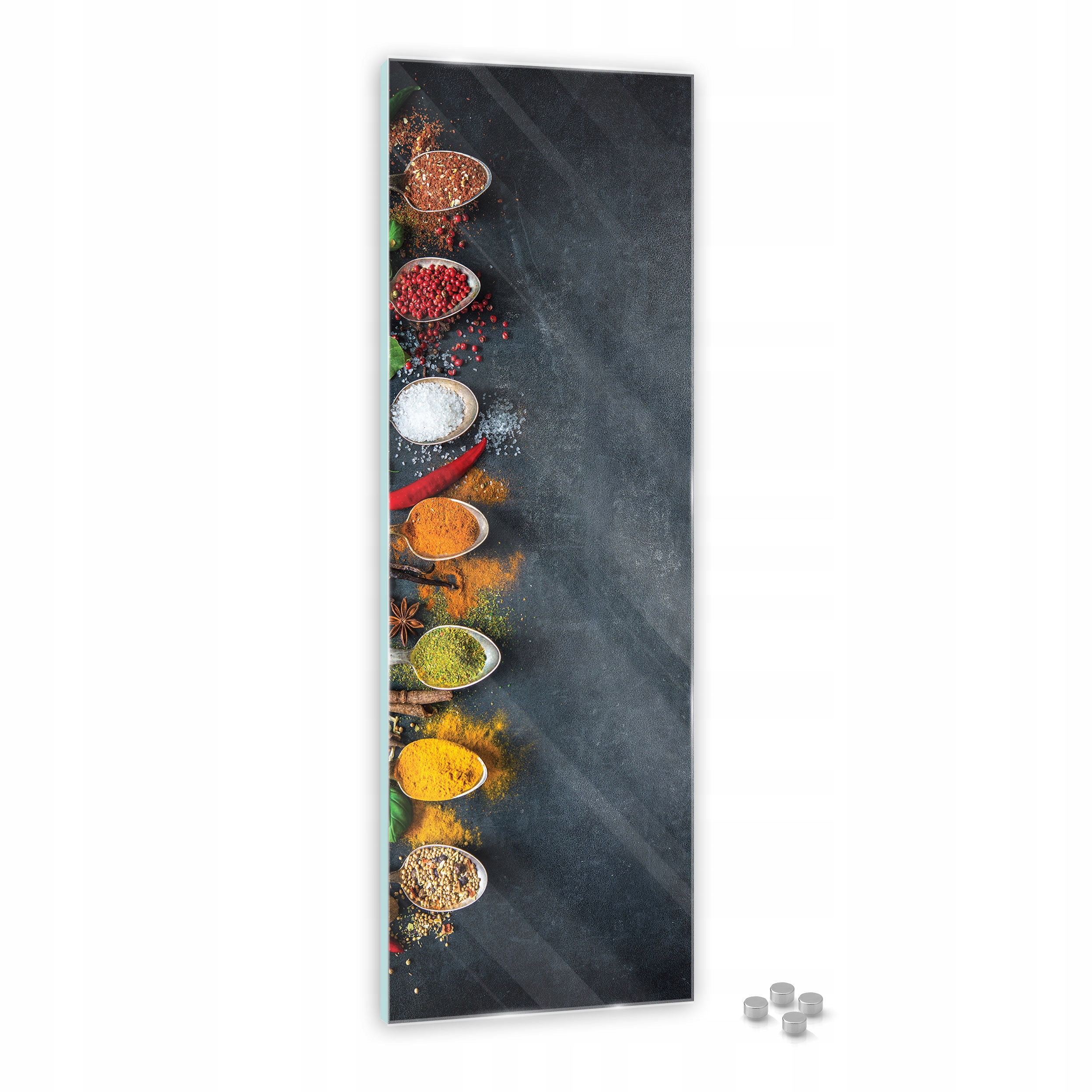 

Tablica magnetyczna szklana do kuchni duża 80x30