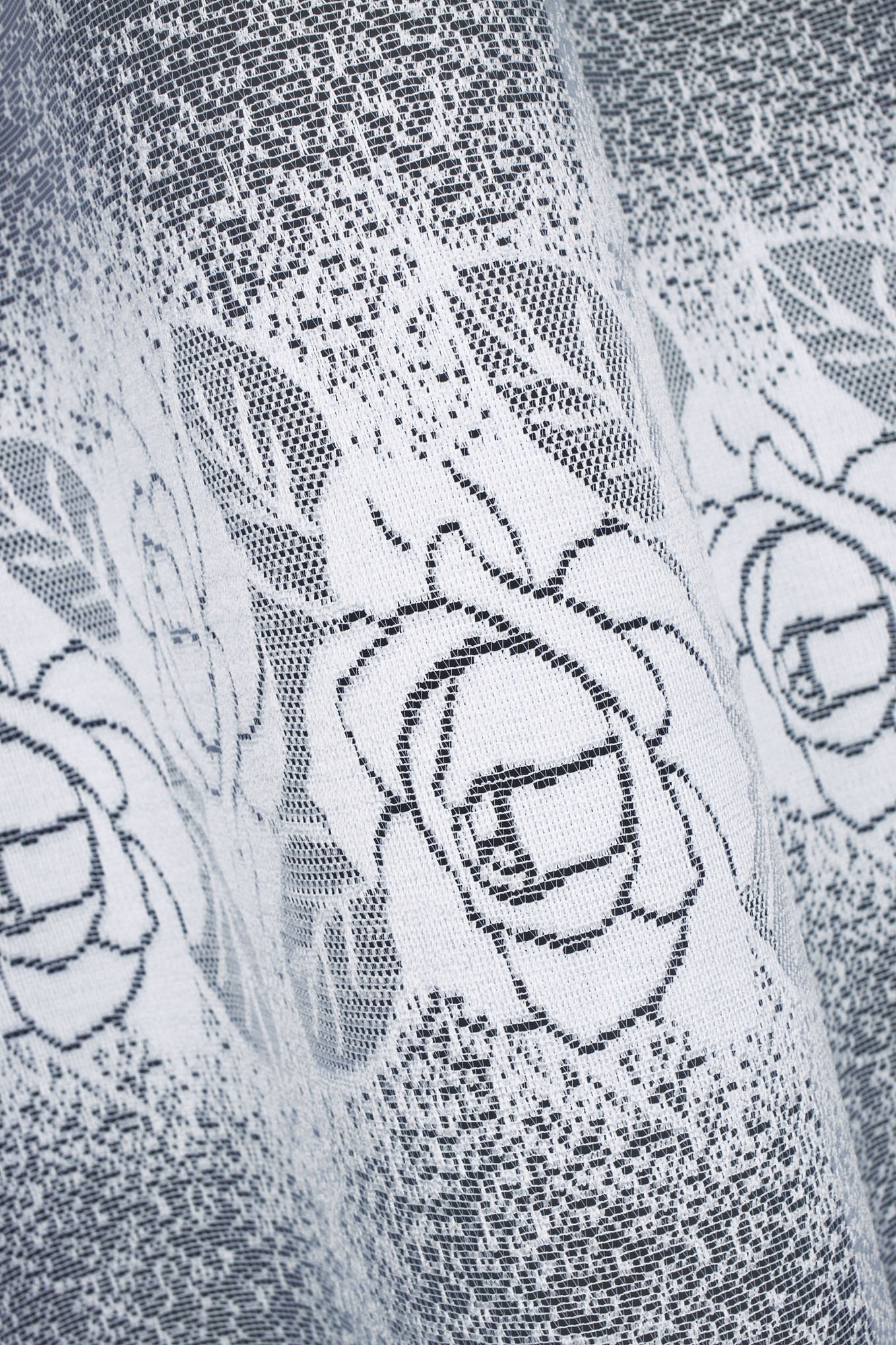 Mg Záclona žakár 35322 Bílá 350x160 cm hotová s páskou M