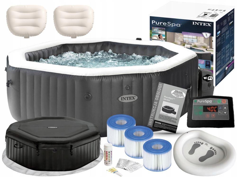 Dmuchane Ogrodowe Spa Hydromasaż Intex 28462 6osób Generator+WiFi Model2026