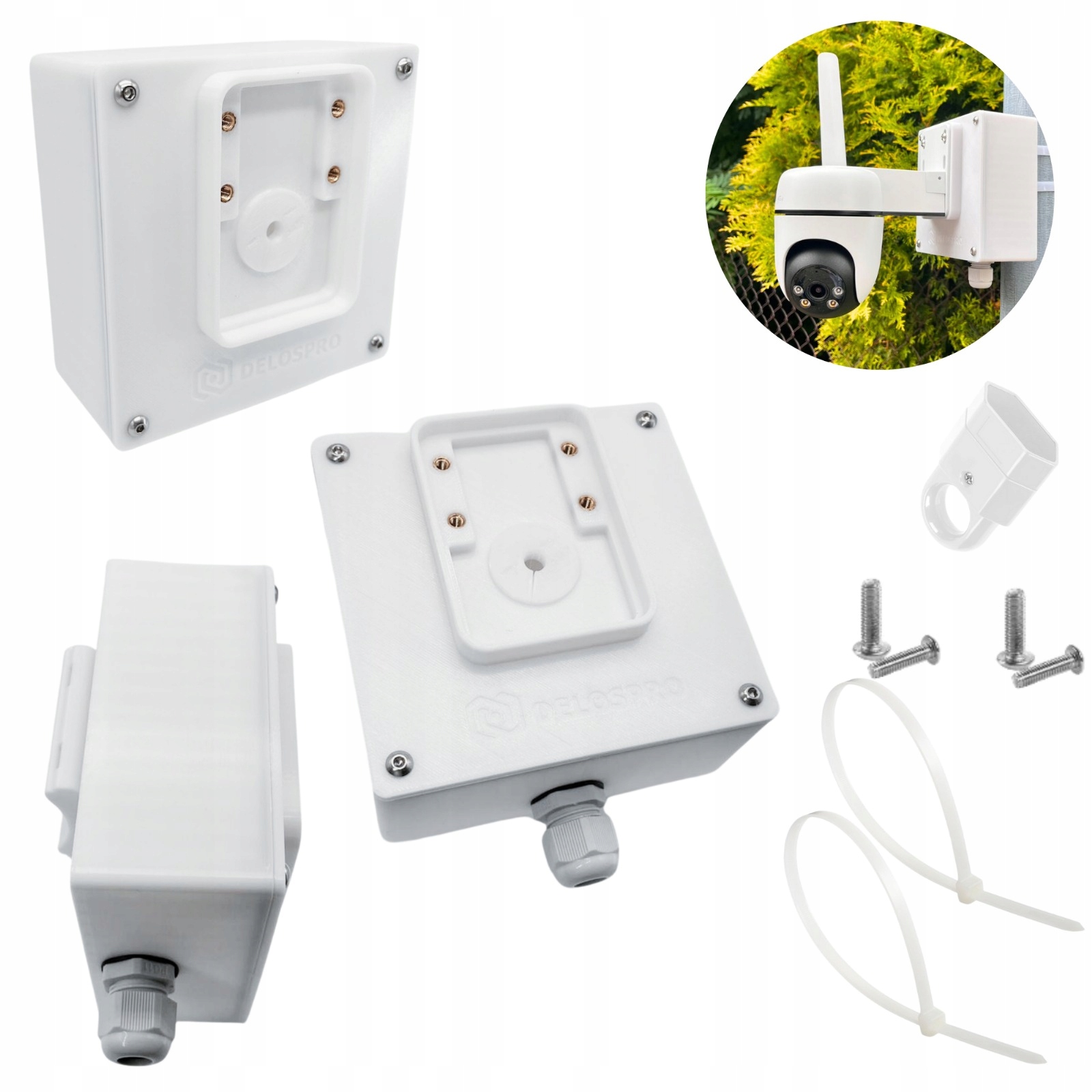 Plechovka S Těsněním Pro Kameru Tp-link Tapo C501GW, Montáž Žlabu, Sloupku