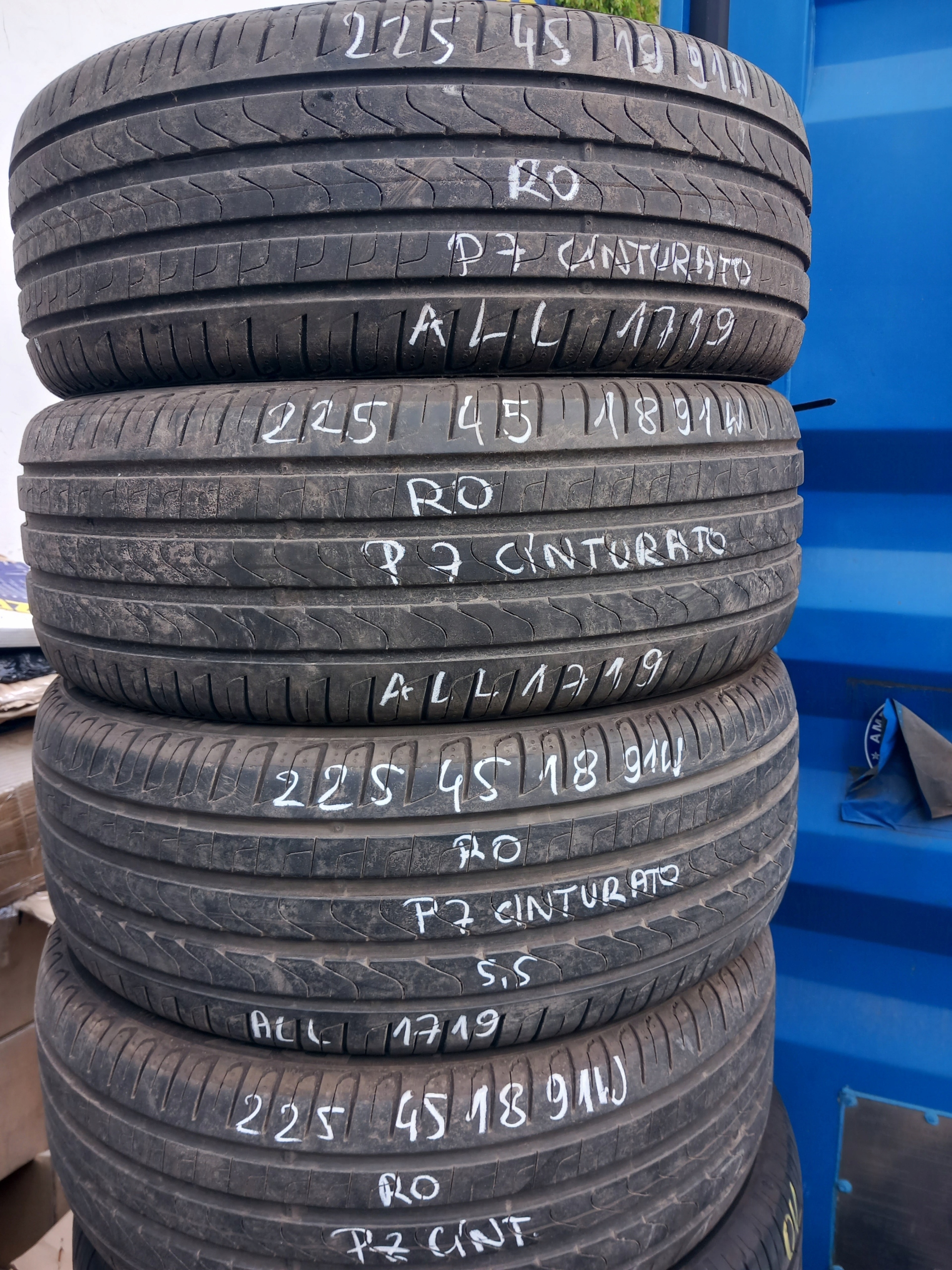 4x OPONY 225/45R18 91W PIRELLI P7 CINTURATO WARSZAWA