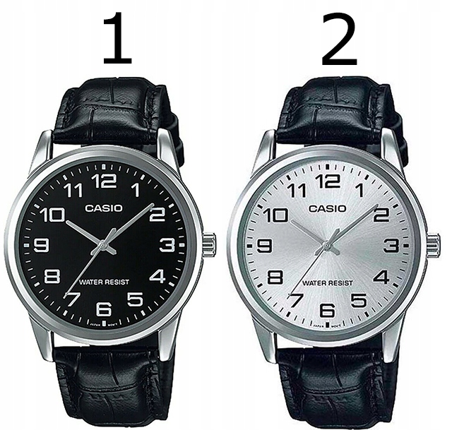 ZEGAREK MĘSKI CASIO KLASYK CZYTELNY +BOX Kolor srebrny