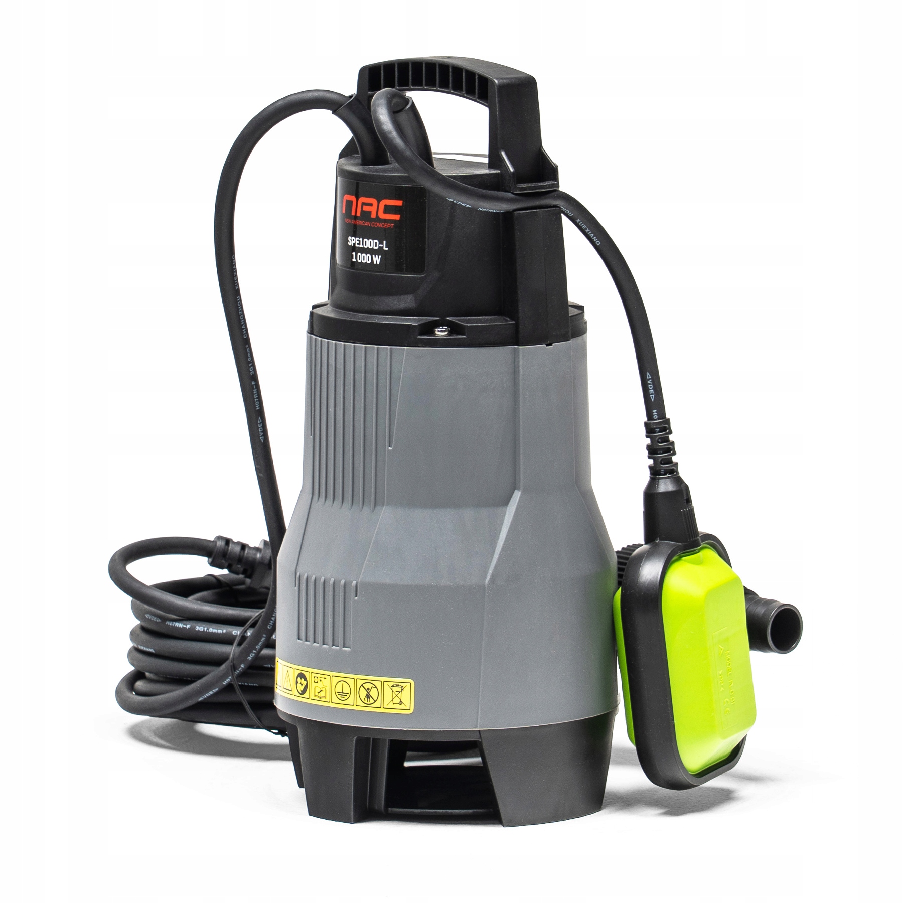 Ponorná Záhradná Pumpa Na Špinavú Vodu Nac SPE100D-L 1000W 16000L/H