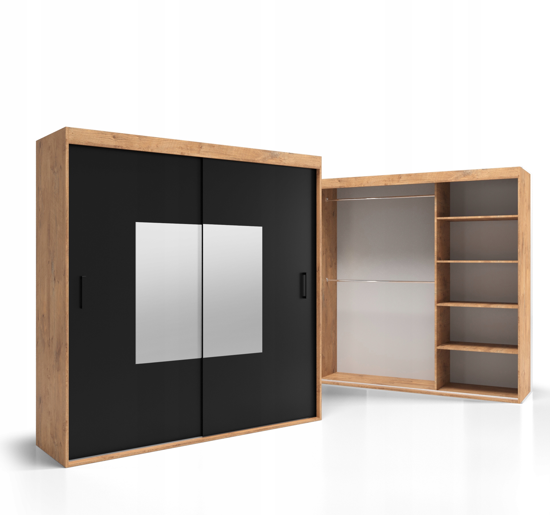 Skříň do ložnice s vybavením 150x210 Deska 18 mm Zrcadlo VSZ45 O-sofa