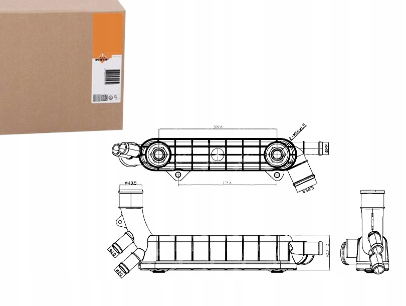 NRF31316 CHŁODNICA OLEJU OPEL ASTRA 2.0 02-