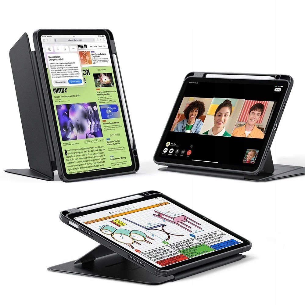 Esr puzdro Flip Magnetic Case pre iPad Air M1/M2/M3 Black 1B214008-BK