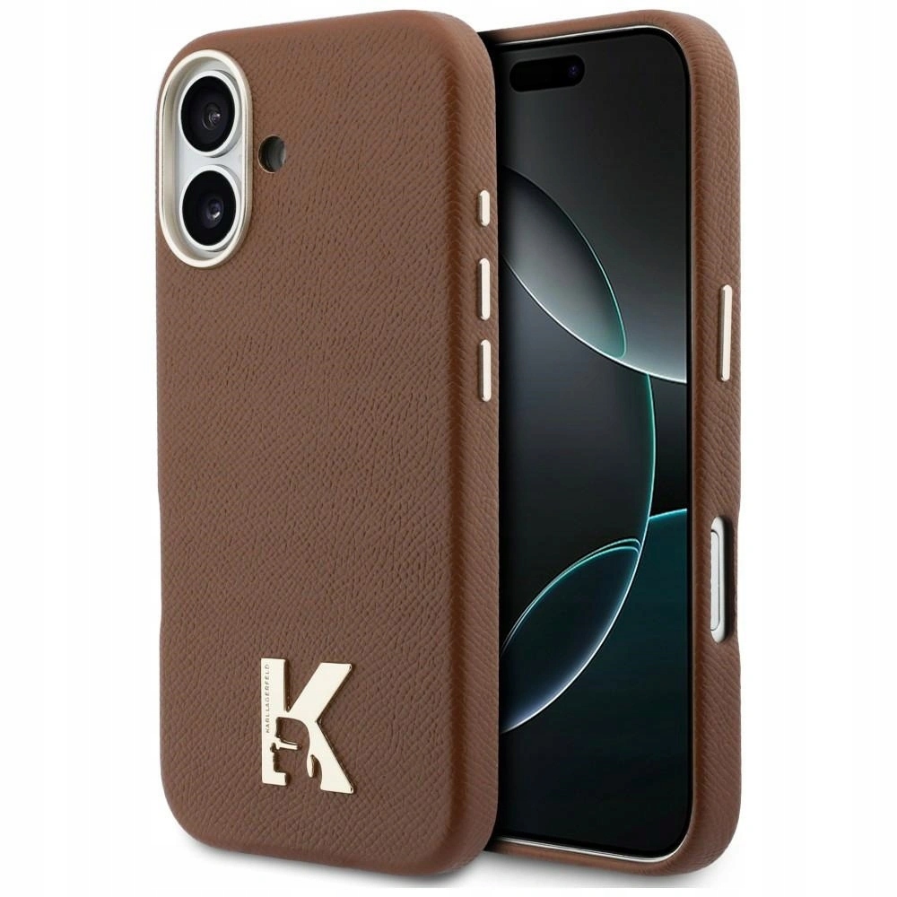 Pouzdro Karl Lagerfeld Karl Head Logo MagSafe pro iPhone 17 hnědé