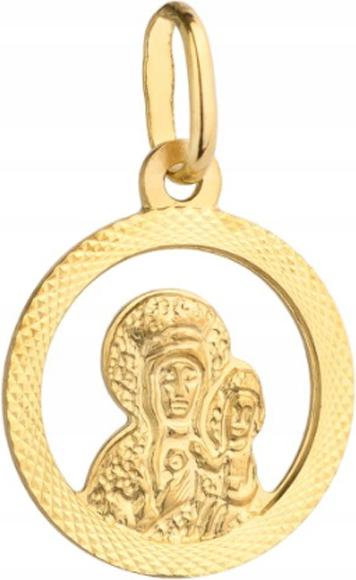Zlatý přívěsek 585 Matka Boží s dítětem, medailonek dárek, křest komu