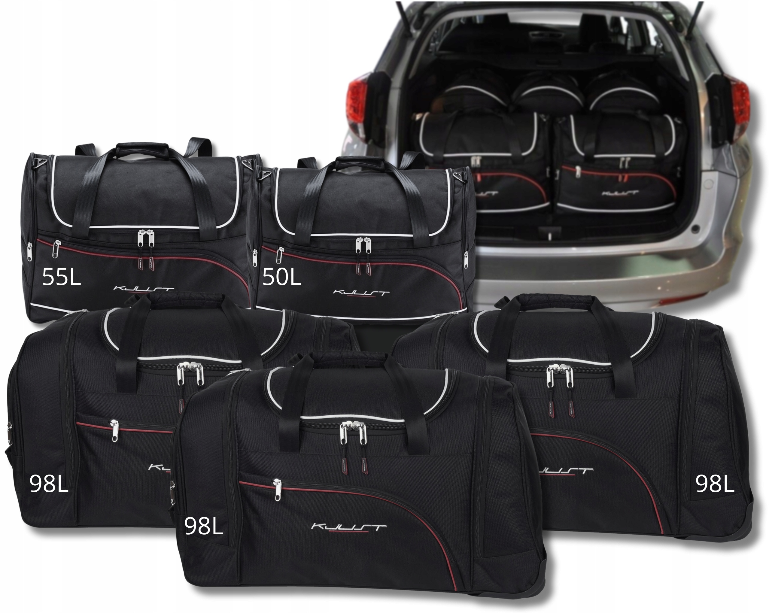 Cestovná Taška Do Kufra Honda CIVIC Tourer 2013-2017 5 ks