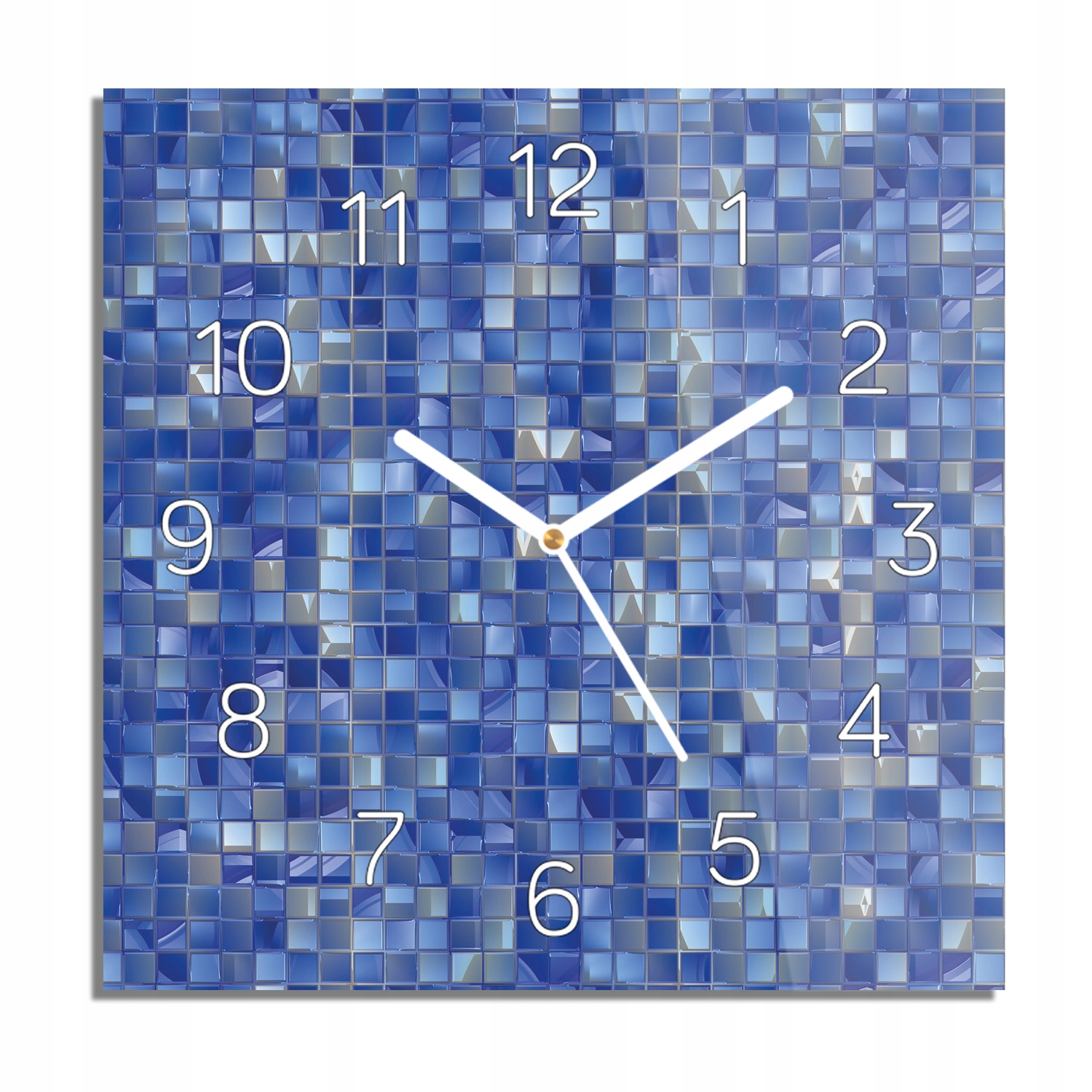 

Mozaika szkiełka zegar szklany cichy 30x30 z foto