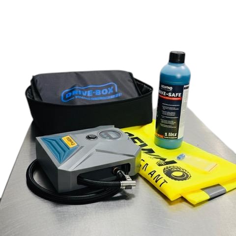 Drive-box kompletní opravná sada s kompresorem Drive-safe 1L Pewno