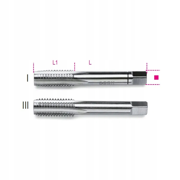 Gwintownik ręczny M18x2 mm, 2-cz. Beta