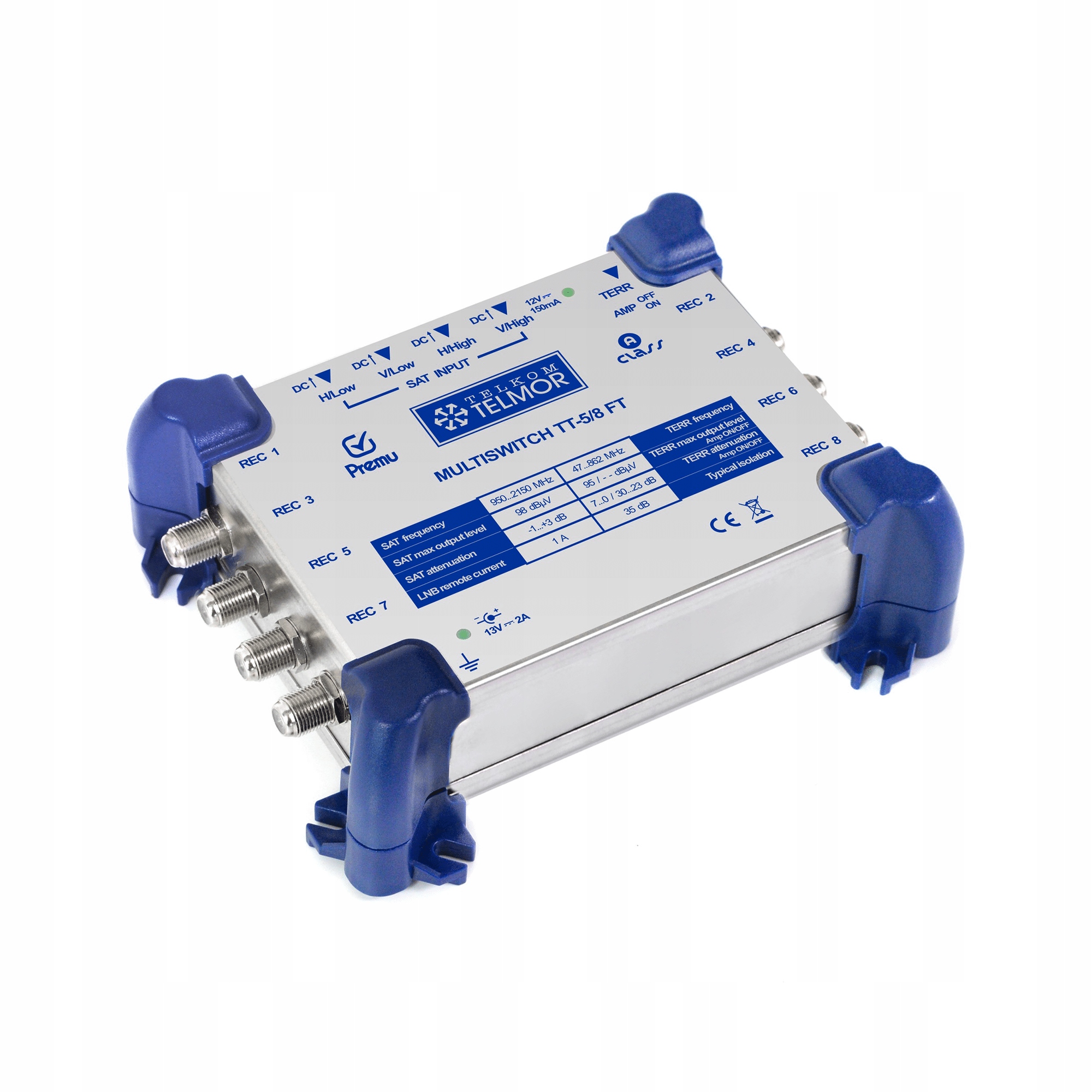 

Multiswitch Premu z zasilaczem TT-5/8FT V.2