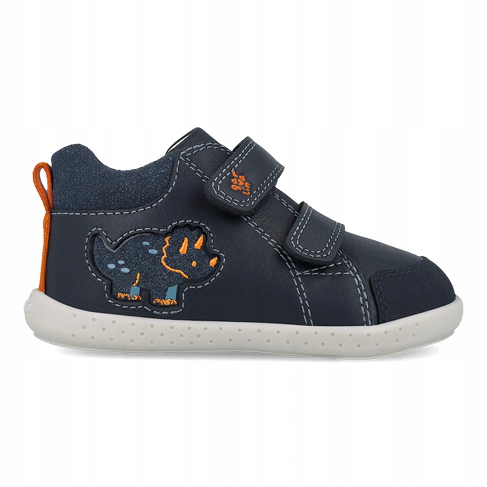 Buty barefoot chłopięce Garvalin Ocean dinozaur skórzane przejściowe 23