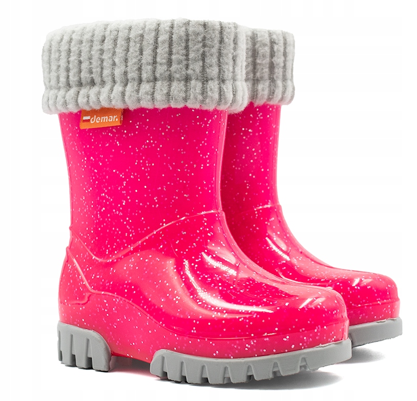 

Kalosze ocieplane dla dzieci gumiaki gumowce 24/25