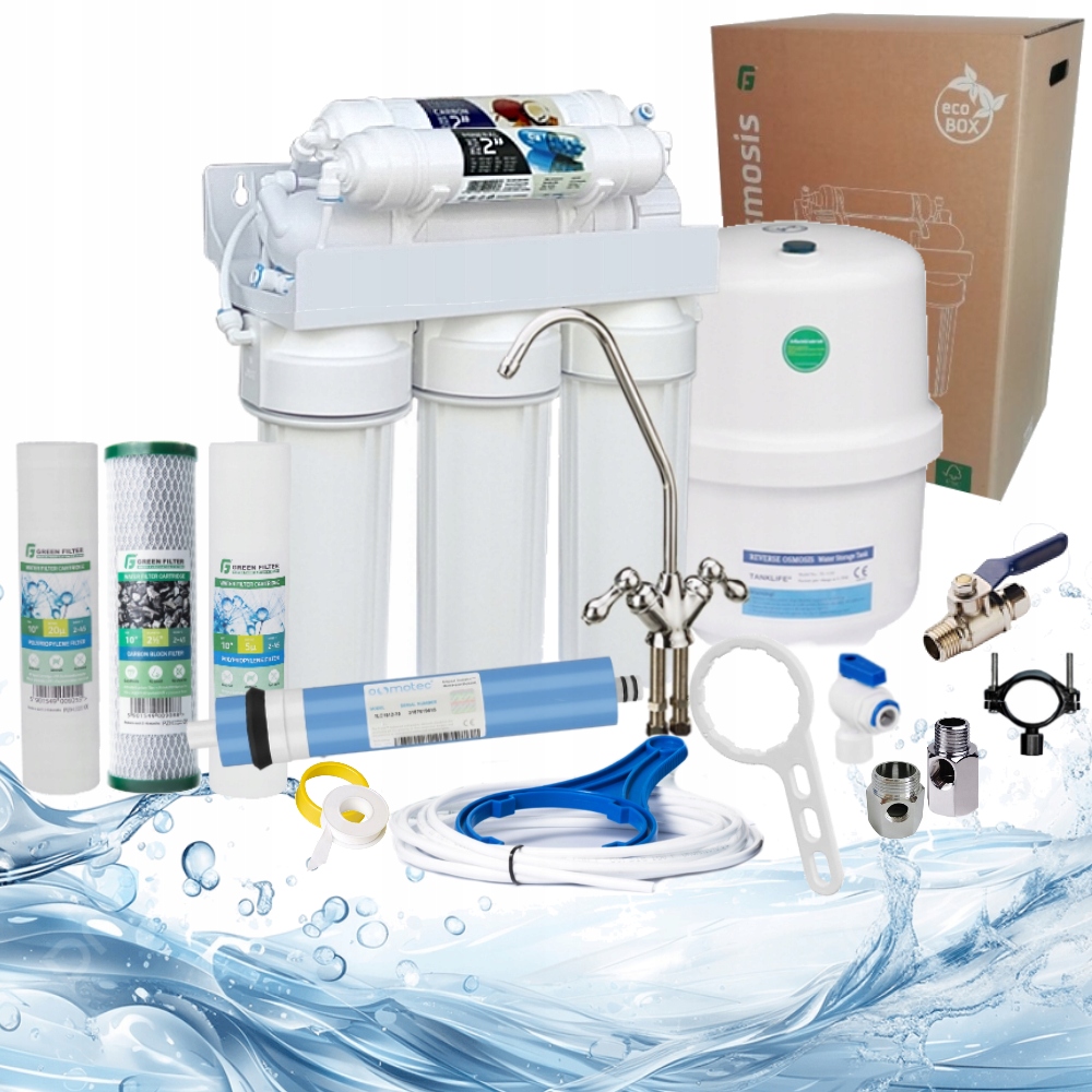 Filtr Do Wody Odwrócona Osmoza RO6 Osmotec 75 Gpd