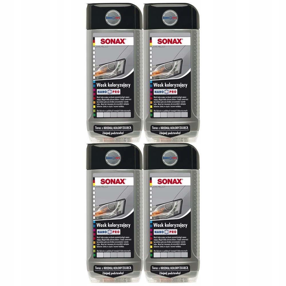SONAX WOSK KOLORYZUJĄCY NANOPRO SREBRNY 500ML
