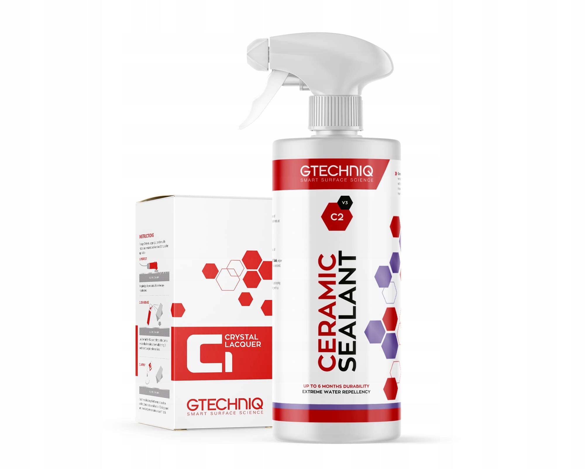 Gtechniq Zestaw: C1 30ml + C2 Płynne szkło 250ml