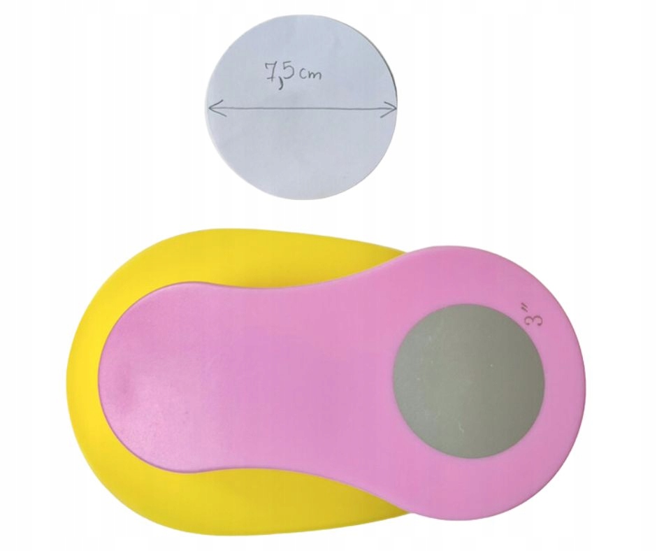 Dziurkacz do tworzenia dekroacji kółek z opłatka 7,5 cm Julita