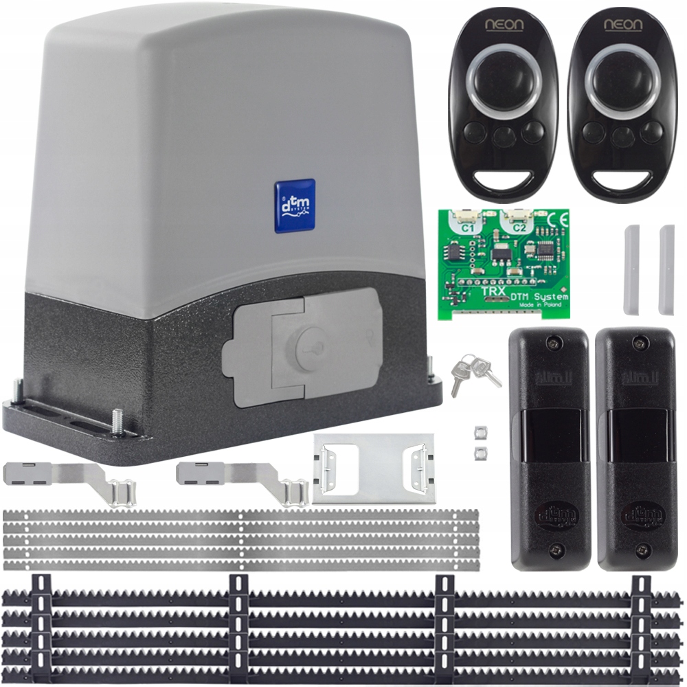 

Zestaw Napęd Do Bram Dtm 600KG 2xPILOT 5xLISTWA