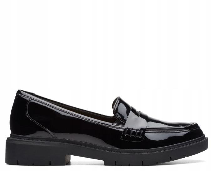 Clarks Dámské Polobotky Černé Nazouvací Lakované 39 Ž_e