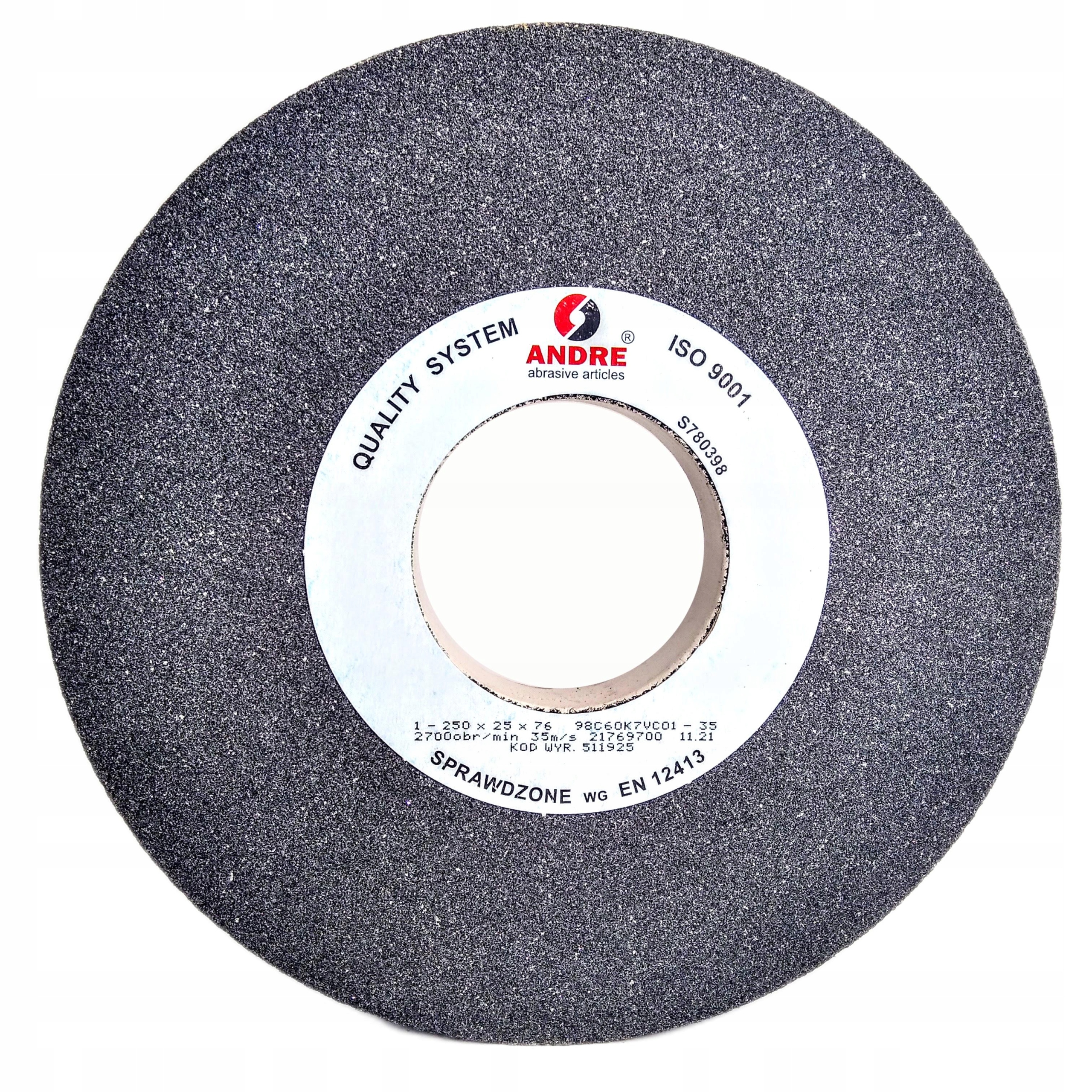 Brusný kámen, brusný kotouč 250x25x76 38C 60K, Pro Widii