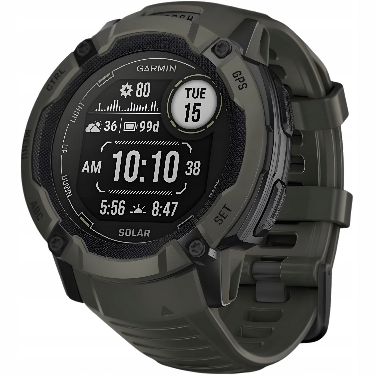 Smartwatch Męski Zegarek Garmin Instinct 2X Solar Szary