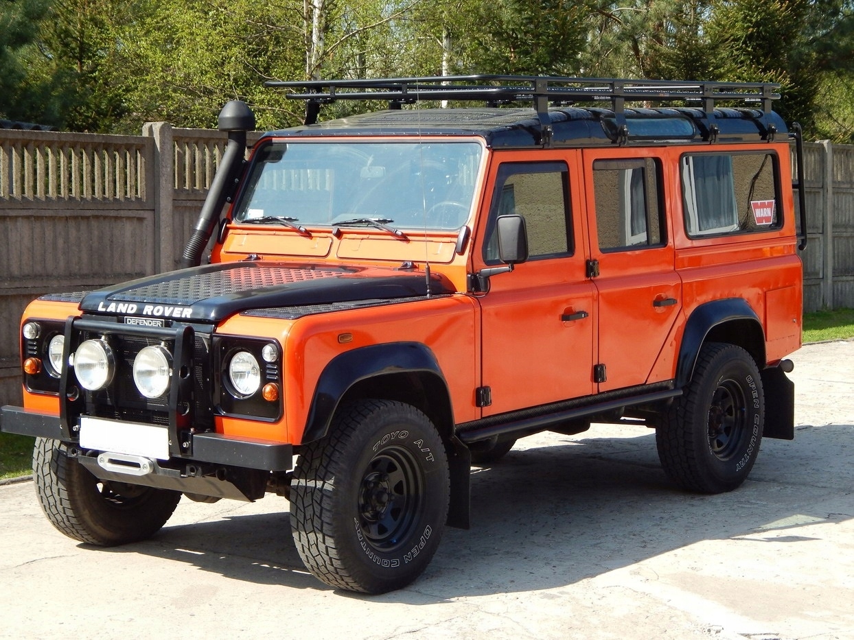 Bagażnik dachowy Land Rover Defender 110 bez siatki kosz platforma namiot