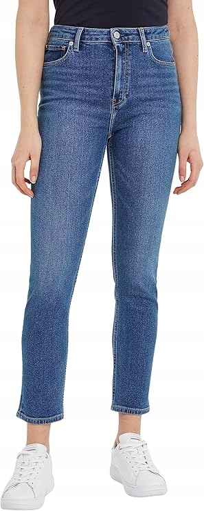 Tommy Hilfiger Modré Úzké Nohavice Džíny S Vysokým Pasem 29/32 7BA