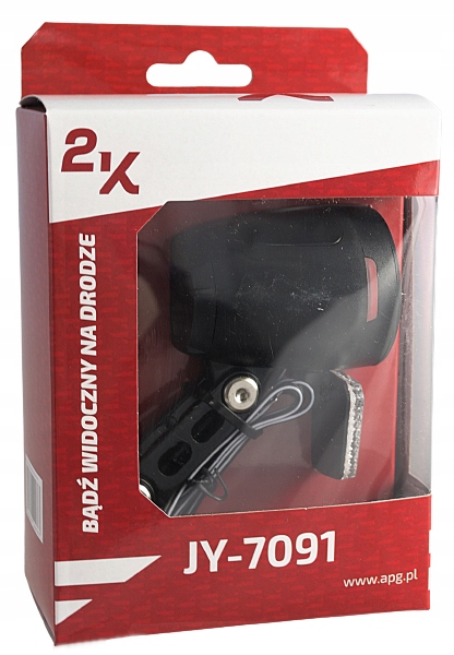 LAMPA ROWEROWA PRZEDNIA NA DYNAMO LED ON/OFF 90LUX Model Lampka rowerowa na prądnicę dynamo LED