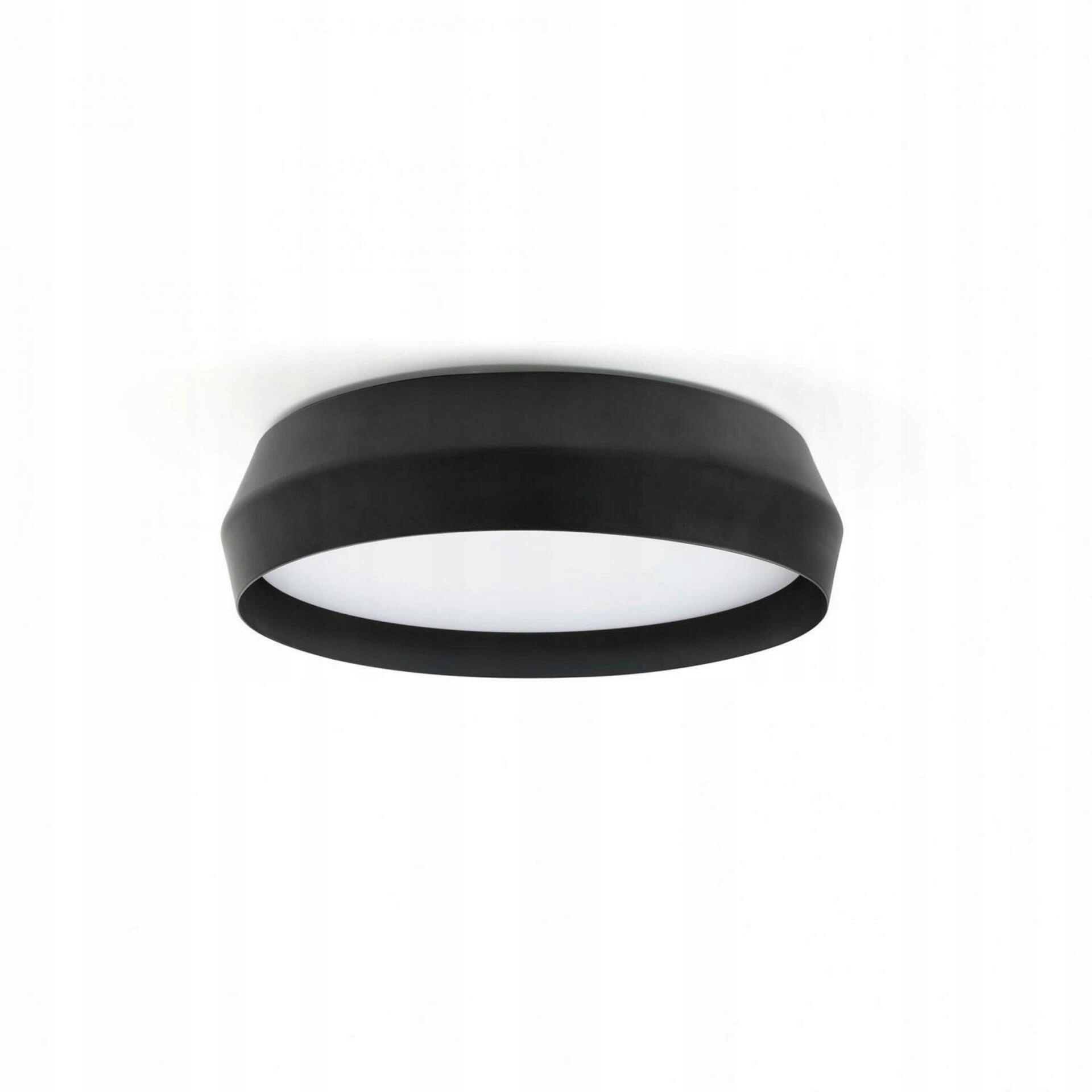 Faro Shoku 350 čierne stropné a nástenné Led svietidlo, 24W, 1213lm, 2700K