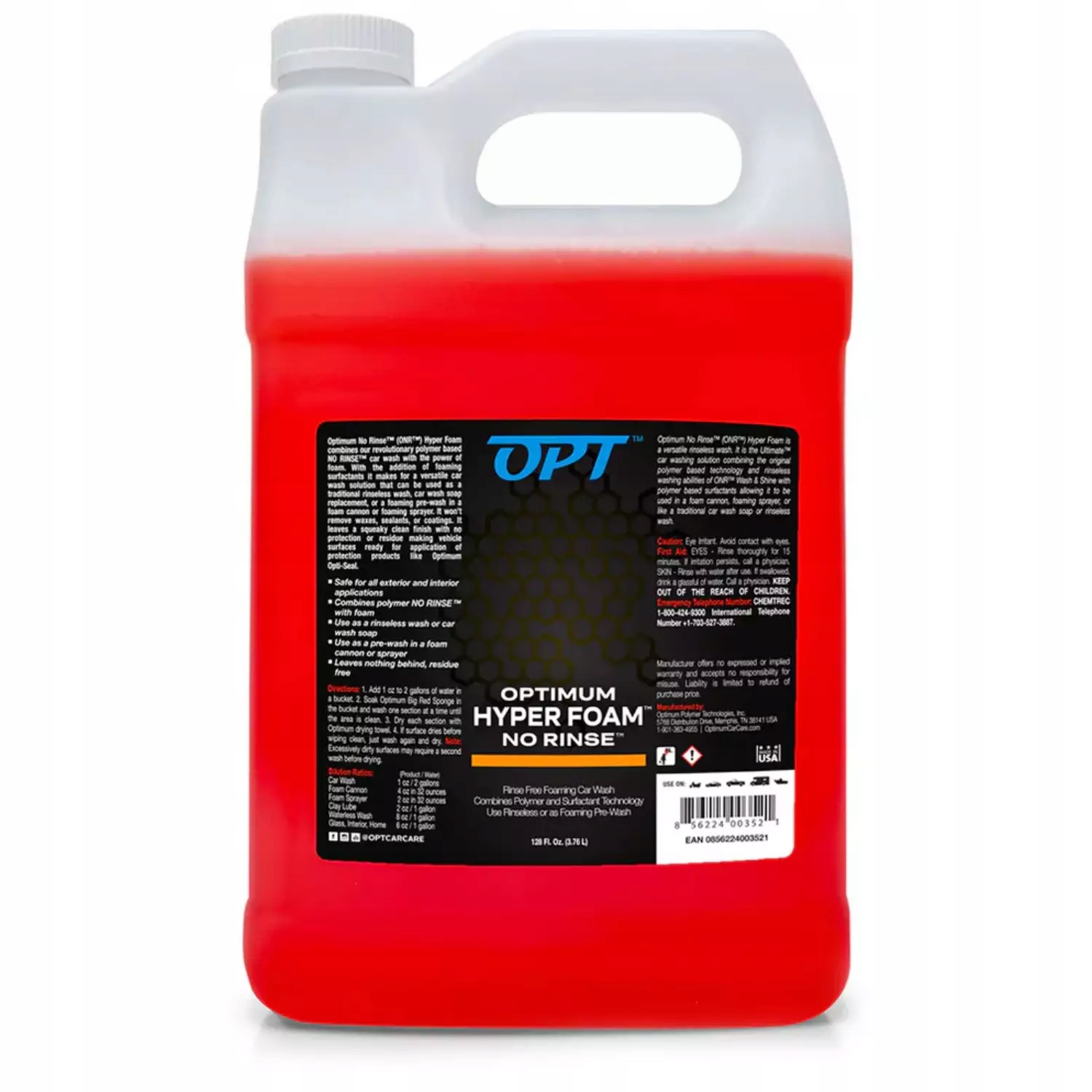 Optimum No Rinse Hyper Foam 3,8L – aktívna pena bez oplachovania