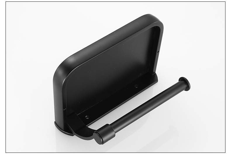 UCHWYT NA PAPIER TOALETOWY Z PÓŁKĄ CZARNY LOFT MAT Typ pojemnik