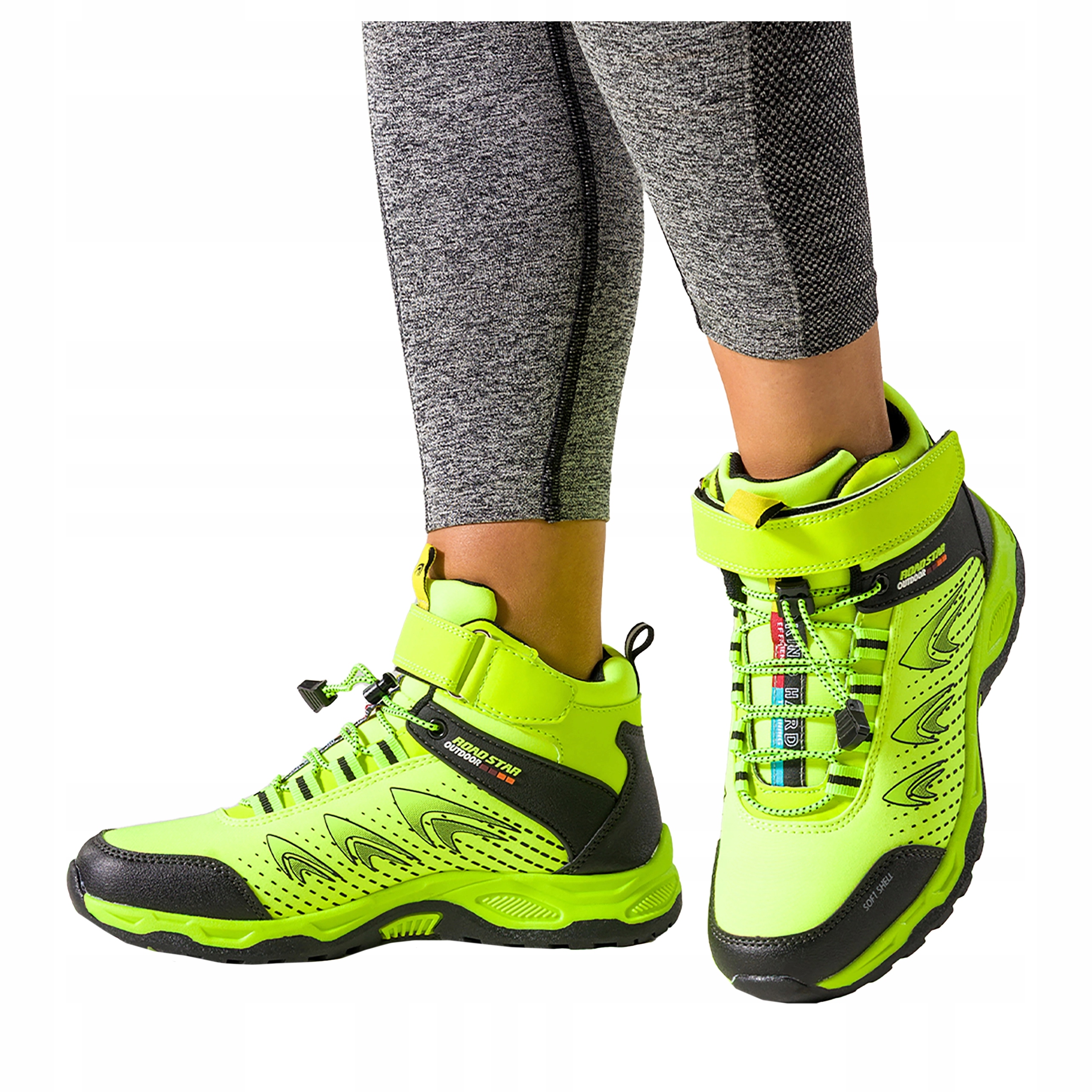 Trekové boty Žluté Dámské Sportovní Pohodlné Elastické Šňůrky vel. 37