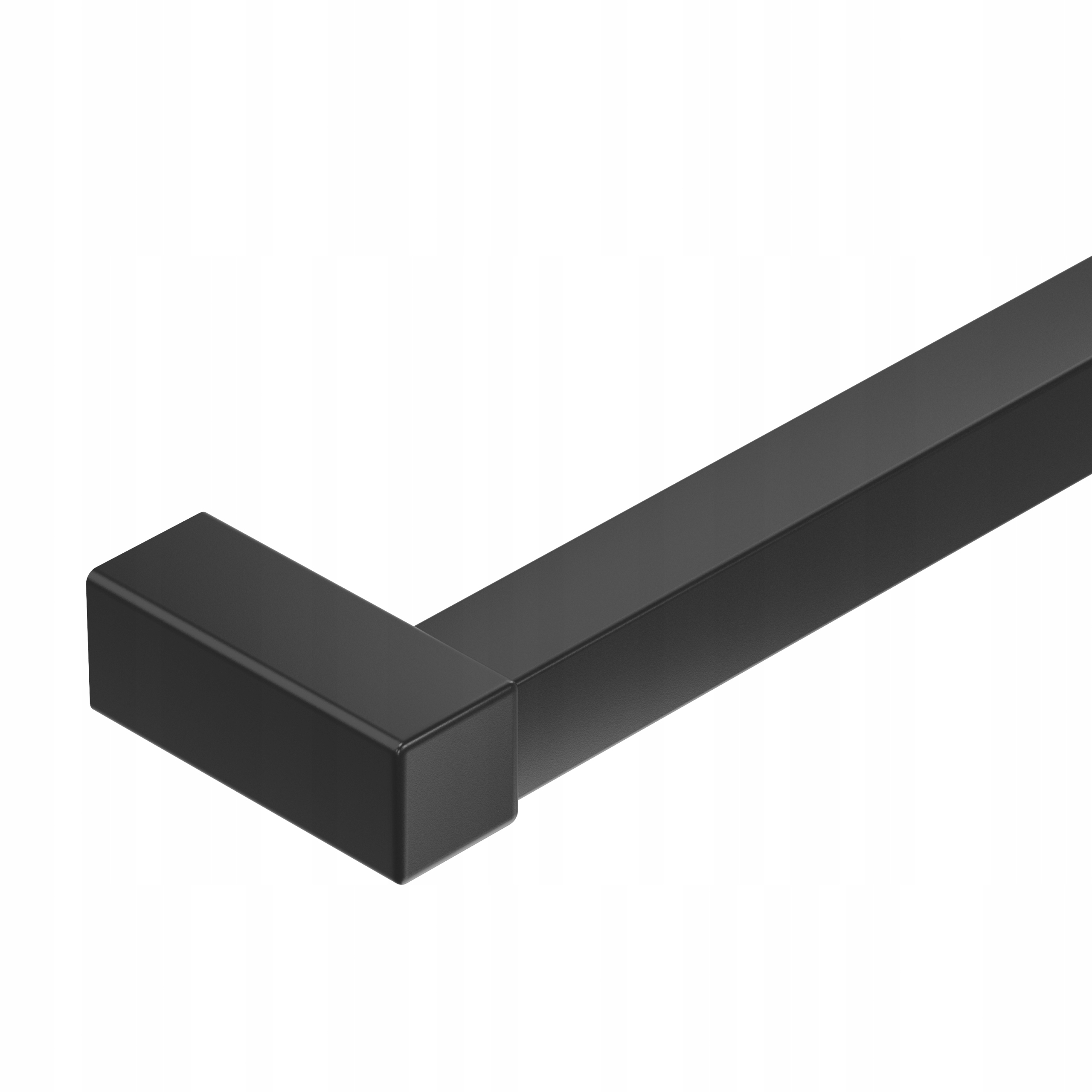 Nástěnný schodišťový držák zábradlí 25x25 mm černý 100 cm Faro