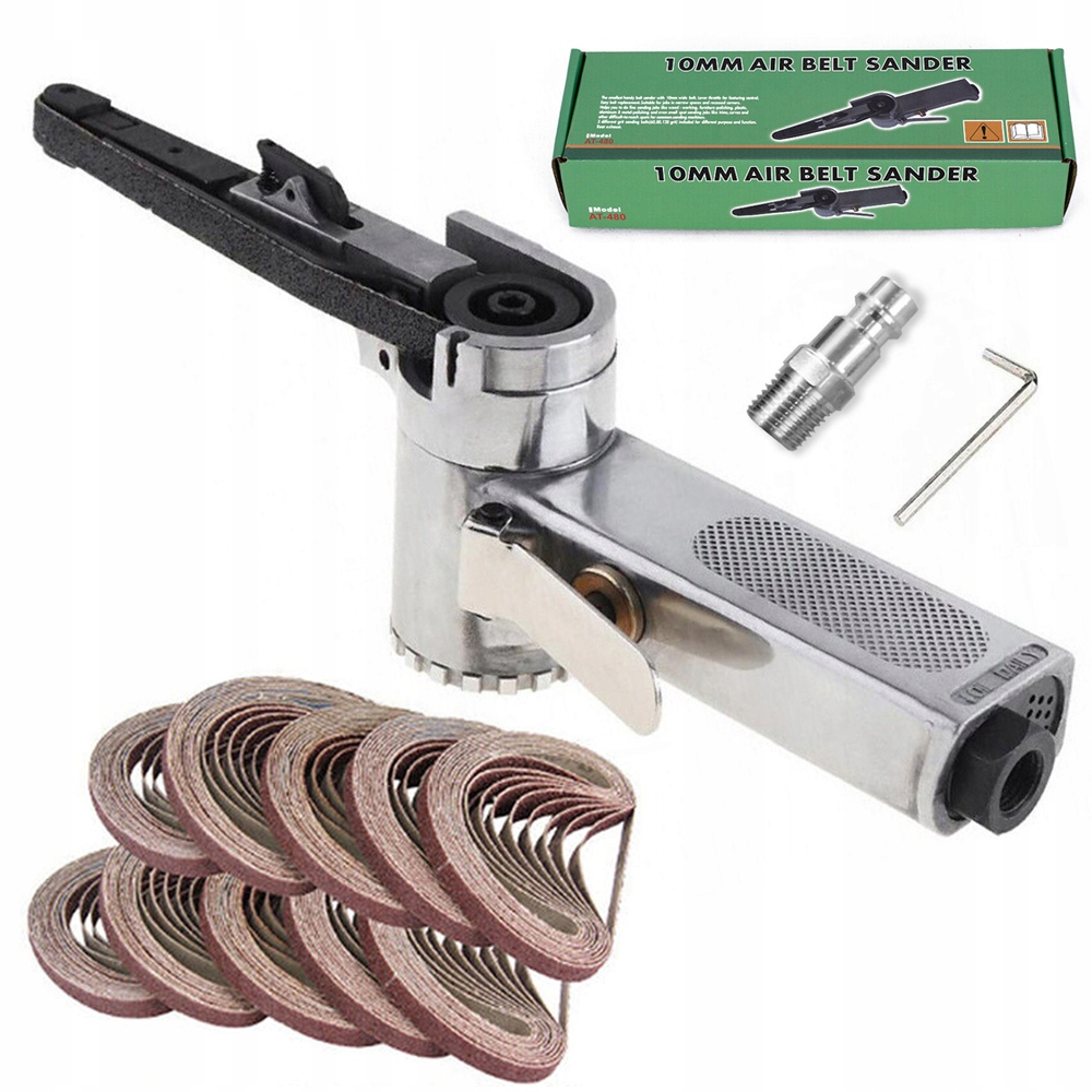 Pásová Pneumatická Bruska 330*10 MM 25 X Brusný Pás Na Dřevo, Kov