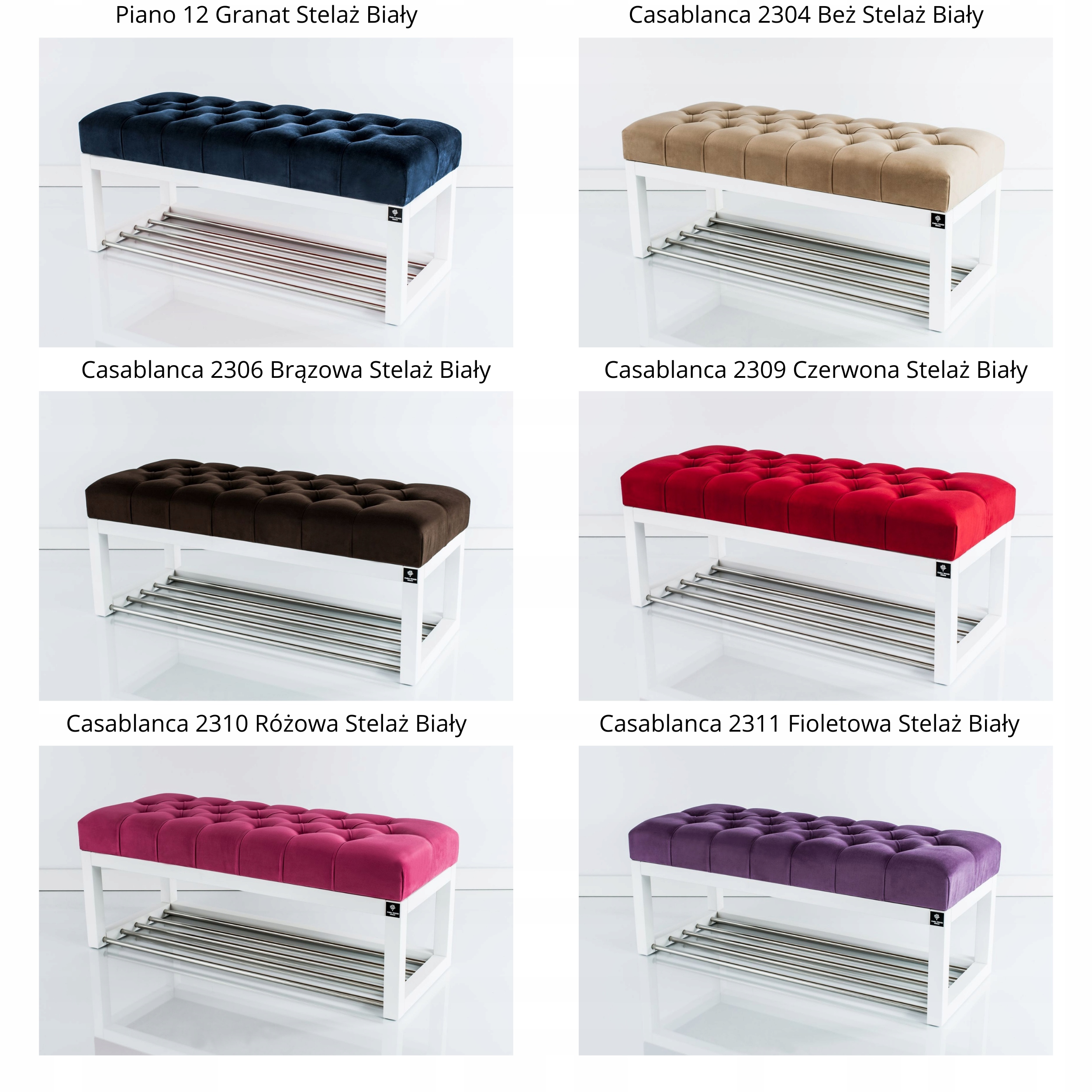 185 Ławka Do Przedpokoju Wiatrołap Biała EMRA LPP4 Informacje dodatkowe bez schowka tapicerowana