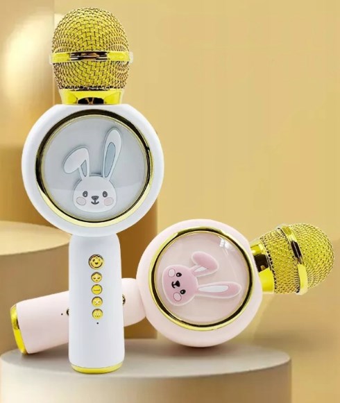 Bezprzewodowy Mikrofon KARAOKE dla Dzieci Królik Głośnik Bluetooth Kod producenta 20231124