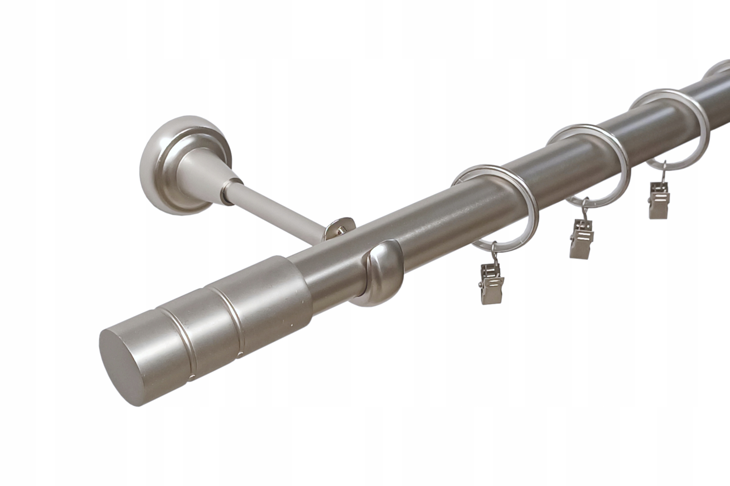 Jednoduchá Garnýž Kovový barva satén mix hrotů 25 mm 300 cm