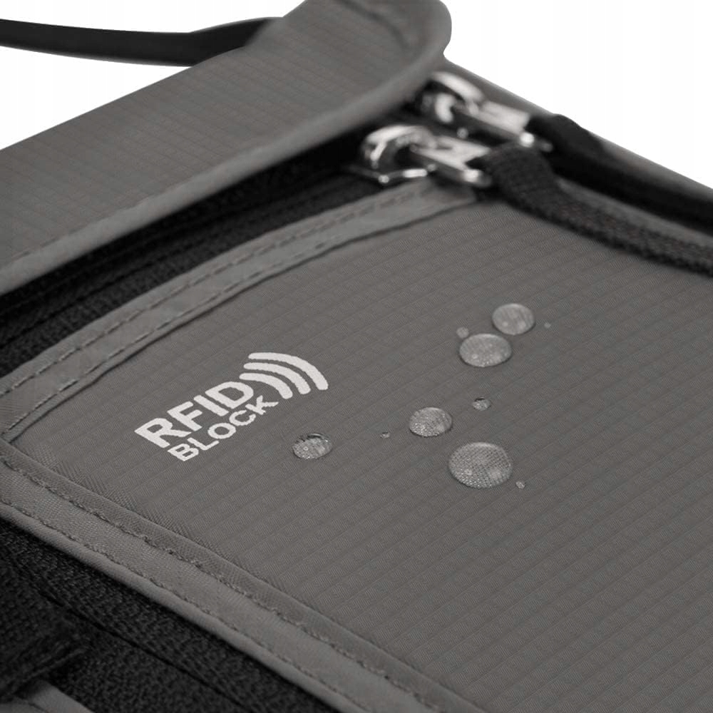 PORTFEL PODRÓŻNY ETUI PASZPORTÓWKA SASZETKA SZARA Model 6286022928865