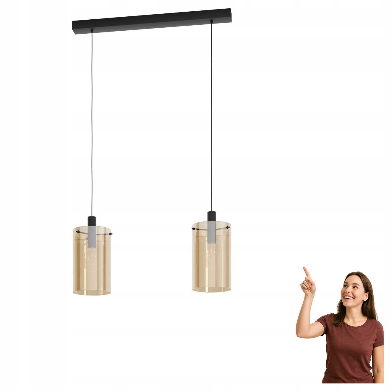 Závěsná lampa Polverara 39538 Eglo