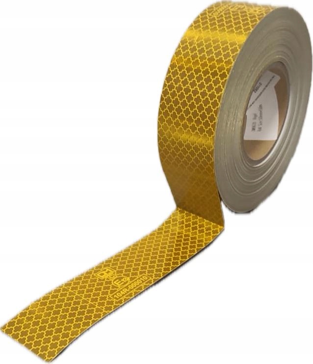 TAŚMA ODBLASKOWA SAMOPRZYLEPNA PREMIUM ŻÓŁTA HOMOLOGACJA