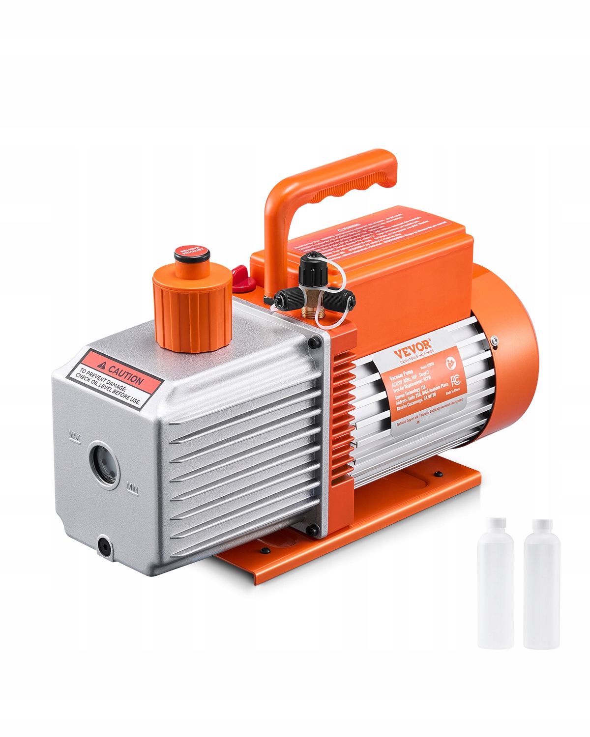 Vevor Vákuová Pumpa 9 Cfm Dvojstupňová, Výkonná, Lopatková, 750 W Hvac