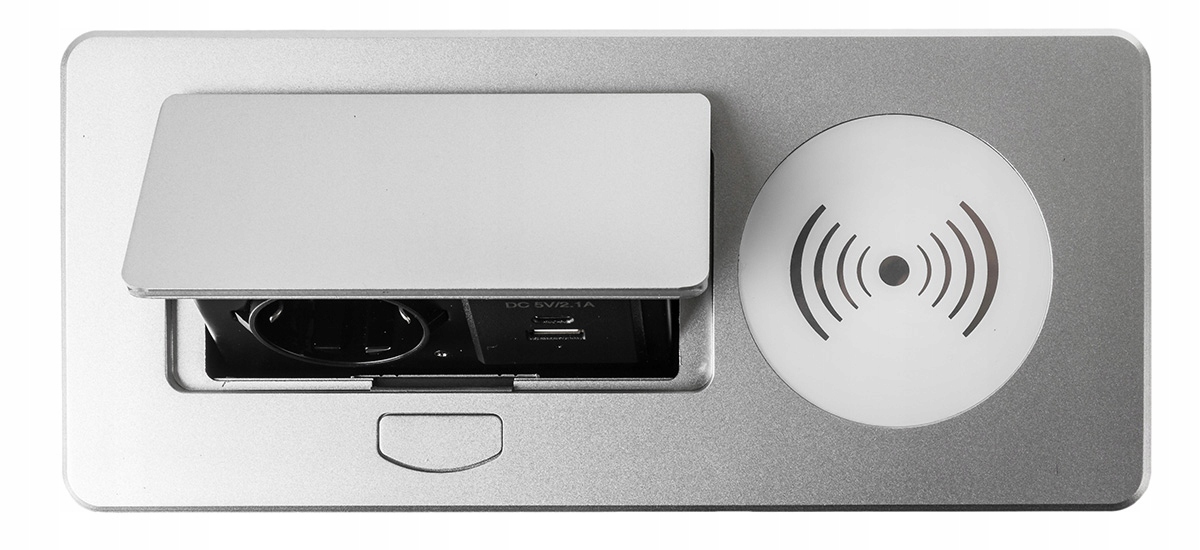 Gniazdo Blatowe Przedłużacz Meblowy USB Ładowarka Spacetronik SPS-D14S Typ gniazda Gniazdo