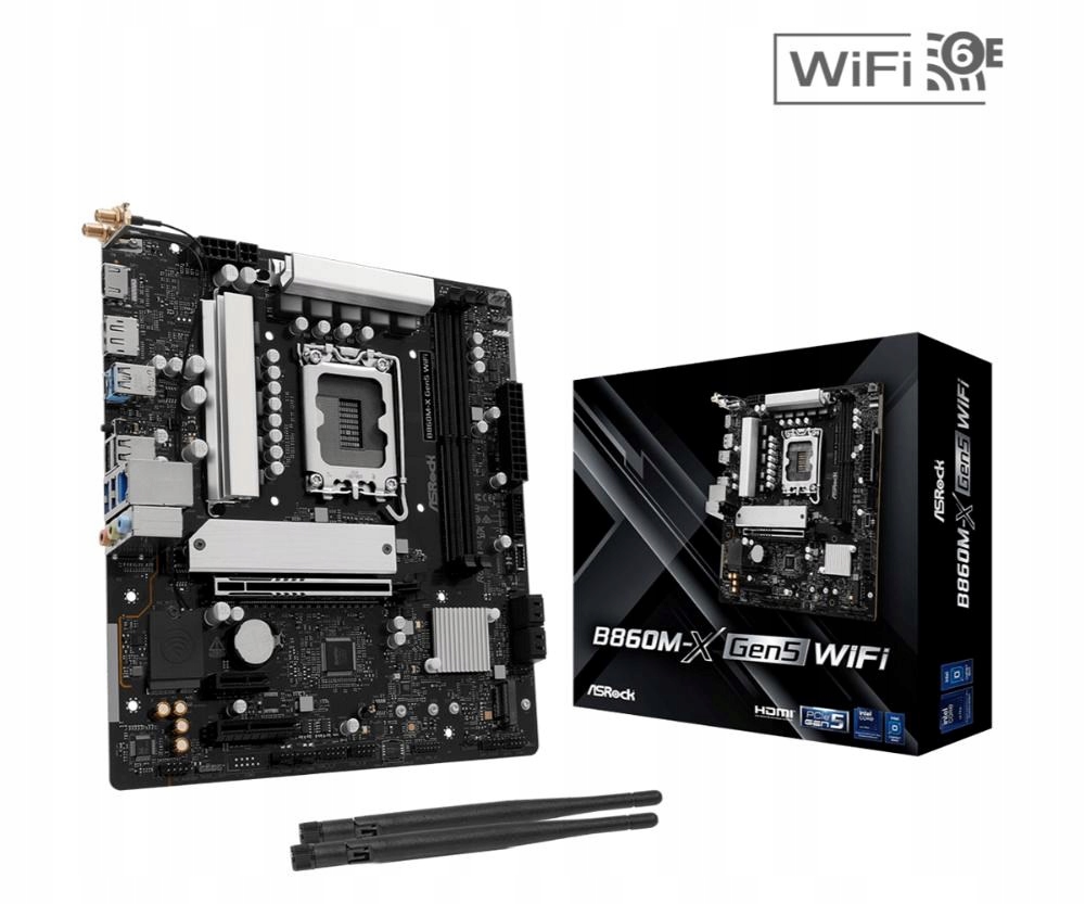 ASRock Mb Sc LGA1871 B860M-X Gen5 WiFi, Intel B860, 2xDDR5, 1xDP, …