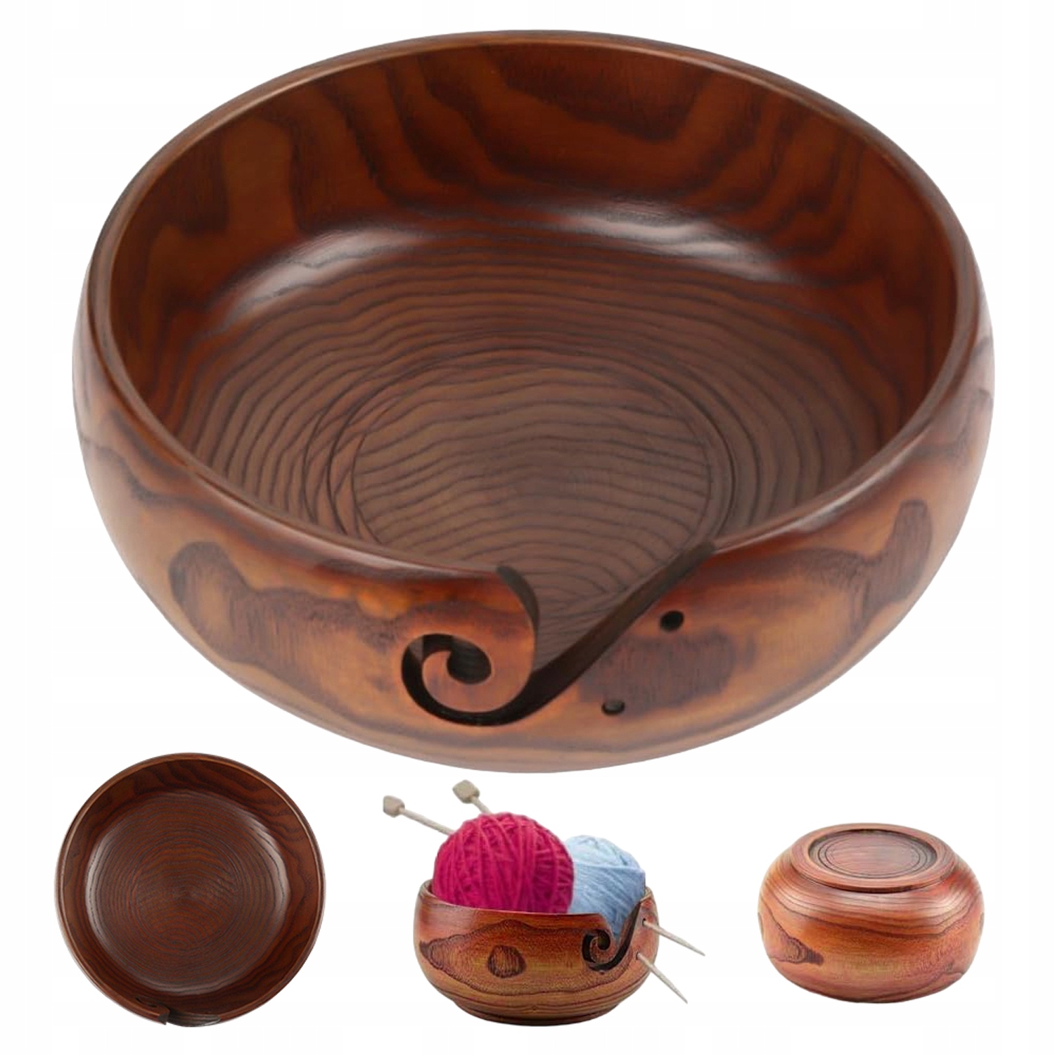 Miska Na Přízi Dřevěná Vlna Na Háčkování Odolná Proti Molům