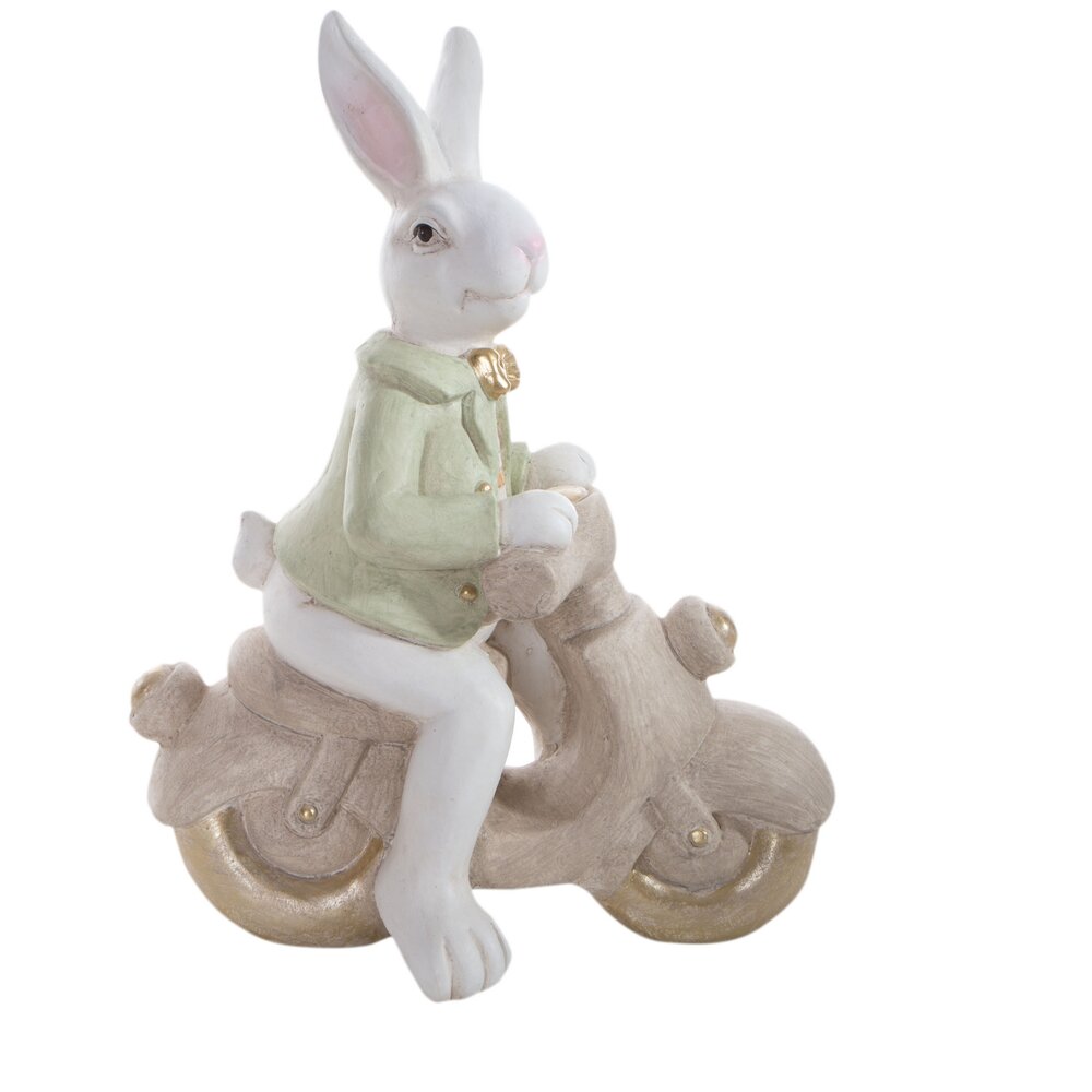 Velikonoční figurka zajíčka 36X20X45 Ziel+beżo